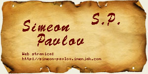 Simeon Pavlov vizit kartica